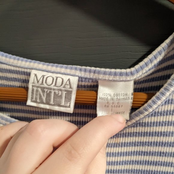 Moda International Striped cotton sundress Victoria Secret - Picture 2 of 3